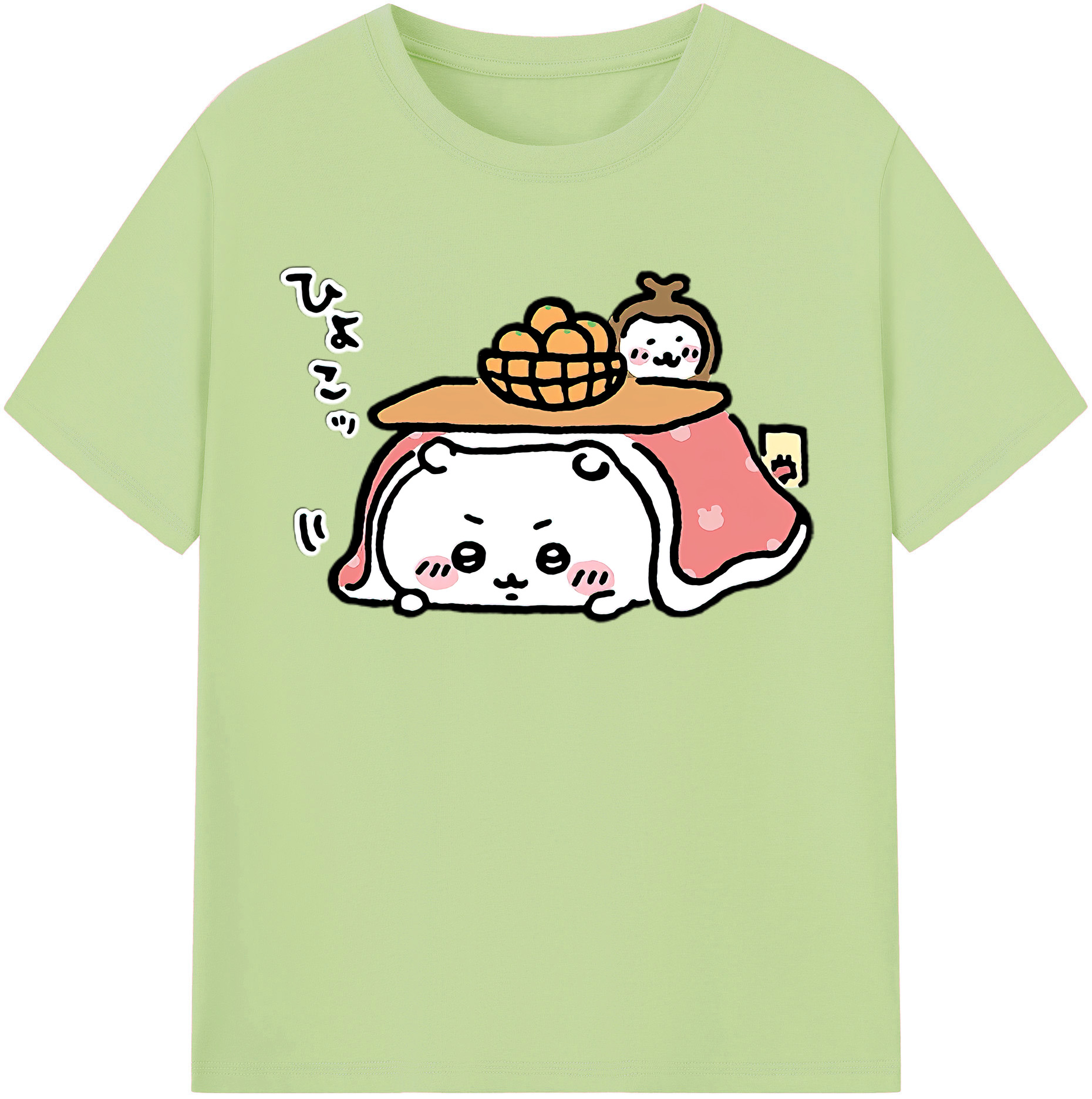 （画像用） ちいかわ ちいかわ Chii-kawa chiikawa 綿100％半袖Tシャツ（フロントプリント）